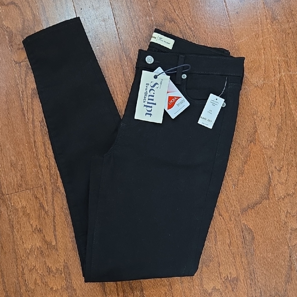 GAP Sculpt Everblack Skinny Jeans 29 Tall